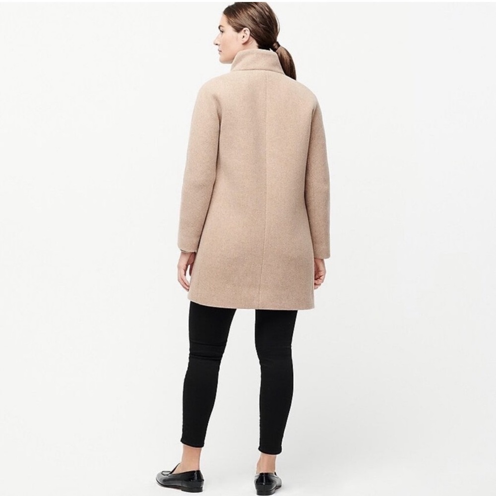J.Crew  Italian Stadium Cloth Wool (Cocoon coat in heather sandstone, size 20)
